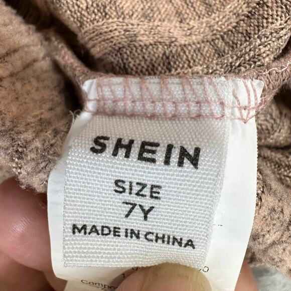 Shein Bundle of 3 Pants Girl SZ 7Y Flared Knitted Pull On Elastic Waistband Soft - Picture 6 of 11